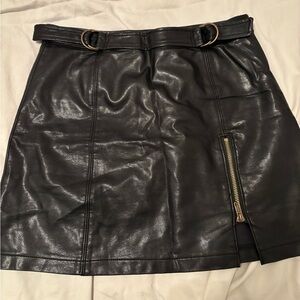 alter’d state faux leather mini skirt M